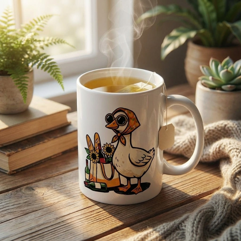 Silly Goose Social - Kerchiefed Cutie - 15oz Mug