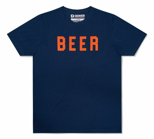 BEER Tee - Navy Blue (Unisex)