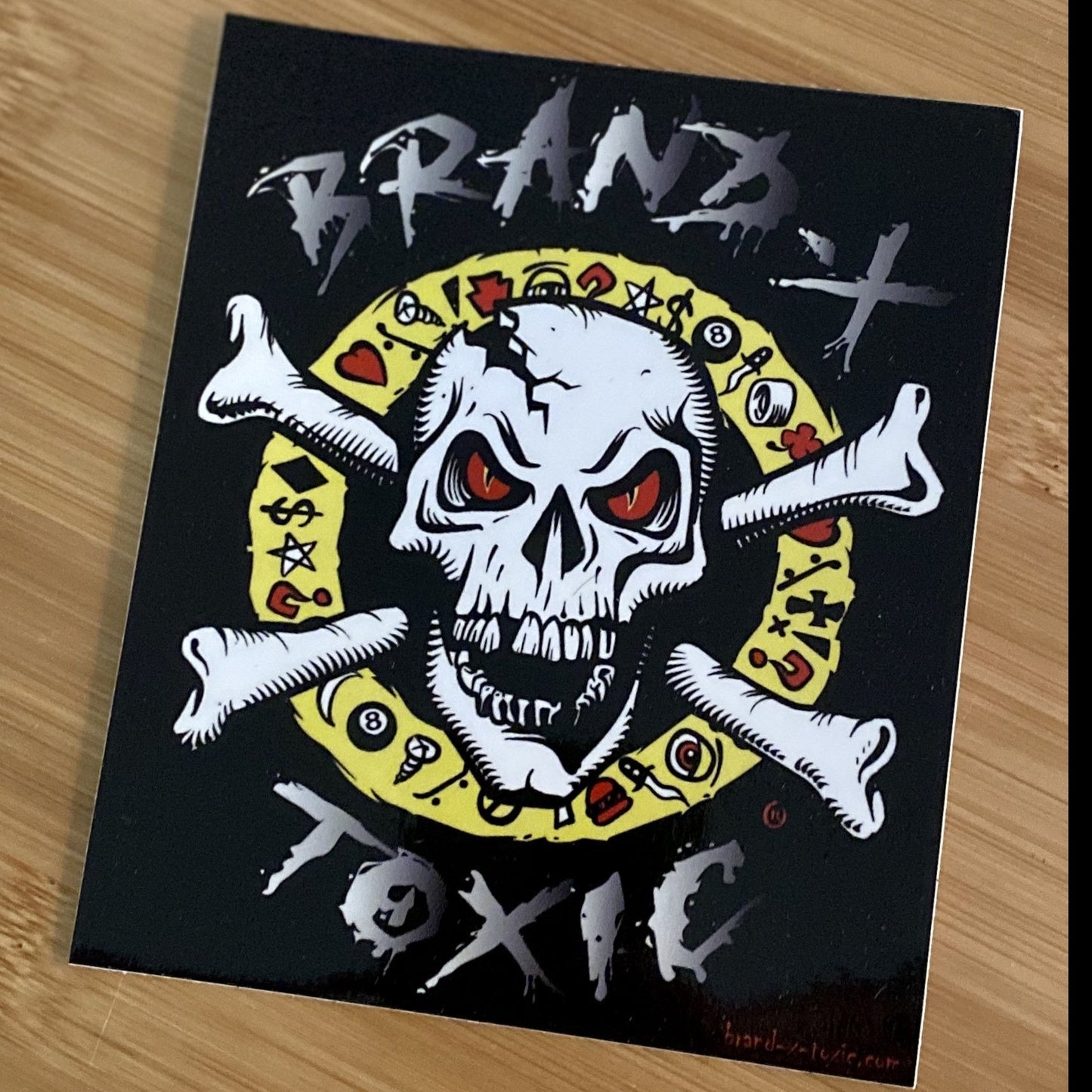 Brand-X-Toxic Molder Sticker 5”