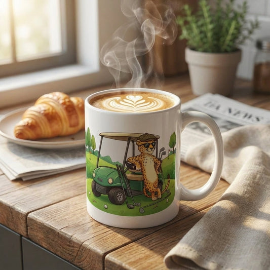 Racquet Club Cheetahs - Golf Cart Cruisin' - 15oz Mug