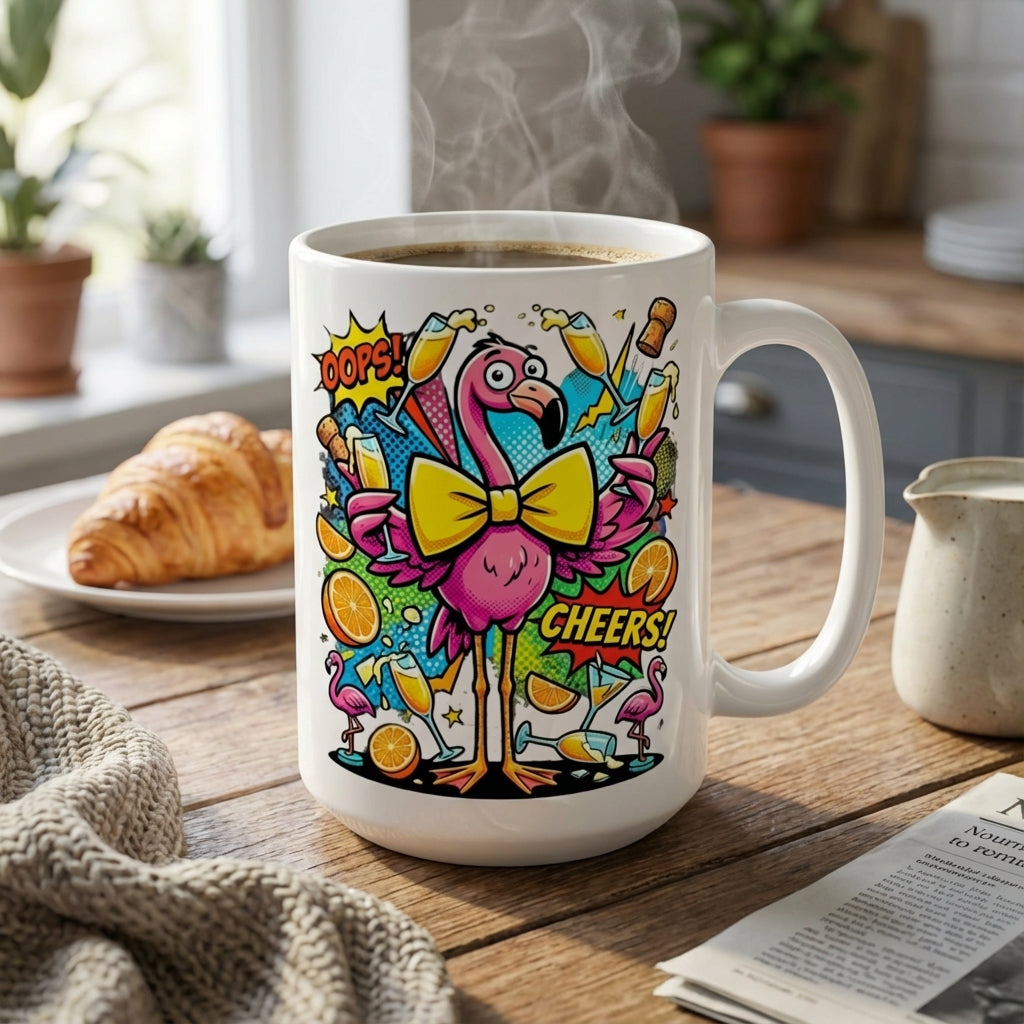 Drag Brunch Flamingos - Mimosa Mayhem - 15oz Mug