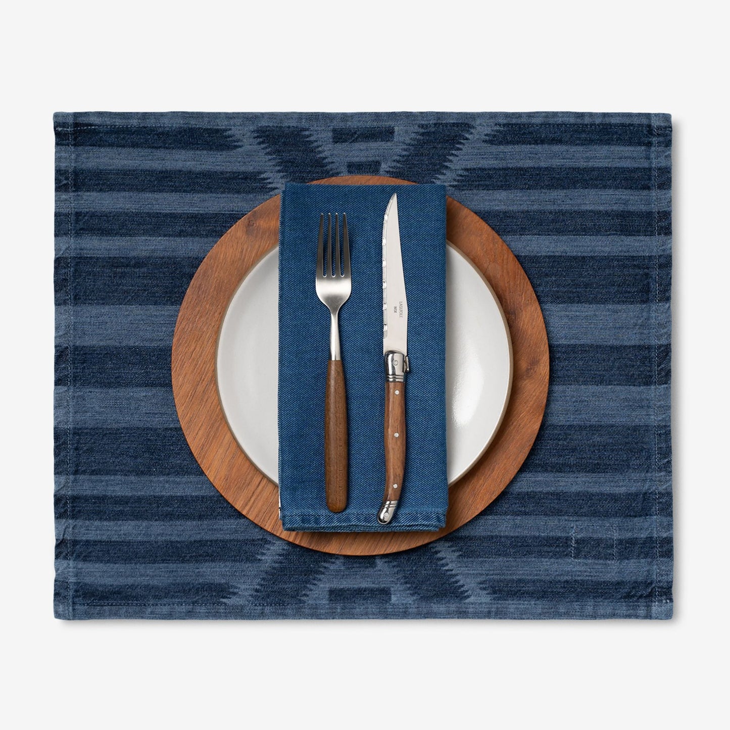 PLACEMAT - LASER PRINTED DENIM