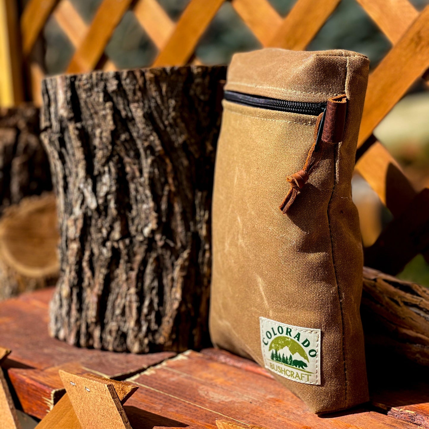 Handmade Medium Waxed Canvas Traditional EDC Pouch Bushcraft Survival Camping Possibles Dopp Grooming (Various Colors) Colorado Bushcraft