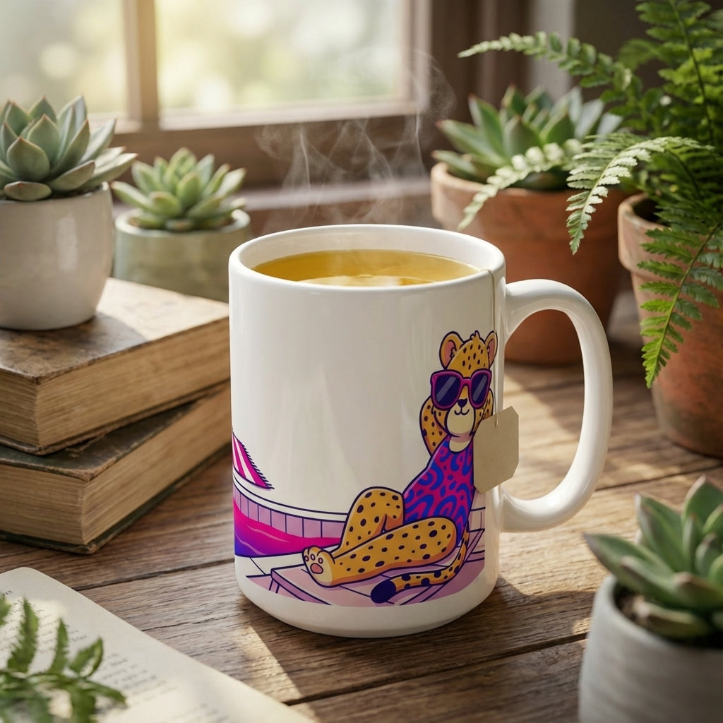 Racquet Club Cheetahs - Poolside Pounce - 15oz Mug