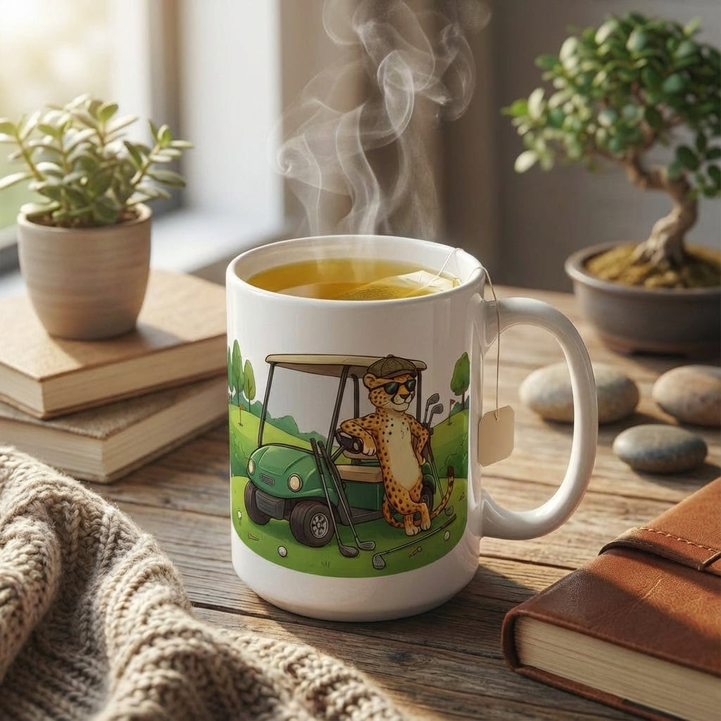 Racquet Club Cheetahs - Golf Cart Cruisin' - 15oz Mug