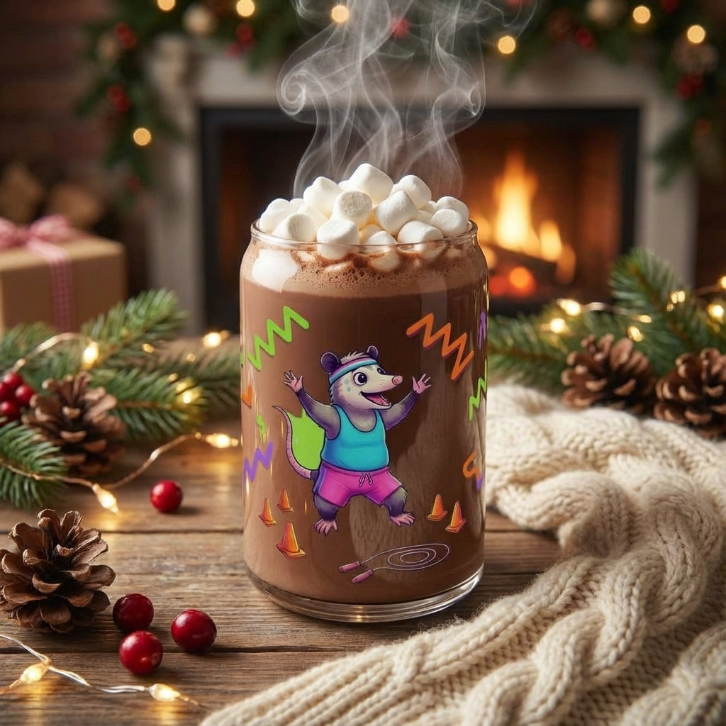 Neon Aerobics Possums - Possum Power Hour - 15oz Mug