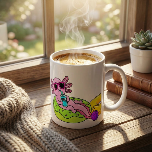 Pool Party Axolotls - Axolotl Slushie Sip - 15oz Mug