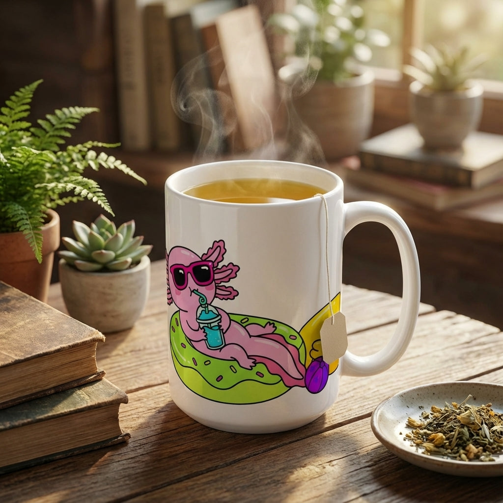 Pool Party Axolotls - Axolotl Slushie Sip - 15oz Mug