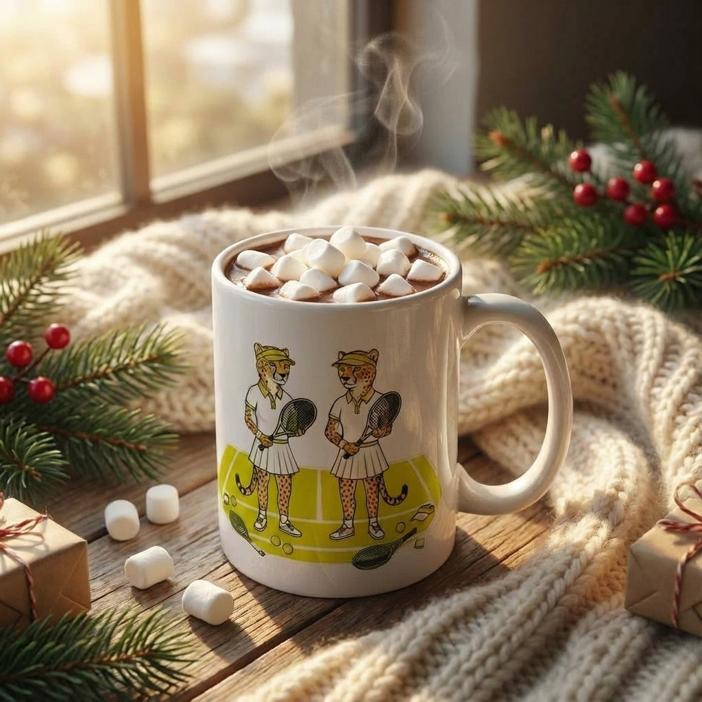 Racquet Club Cheetahs - Cheetah Doubles - 15oz Mug