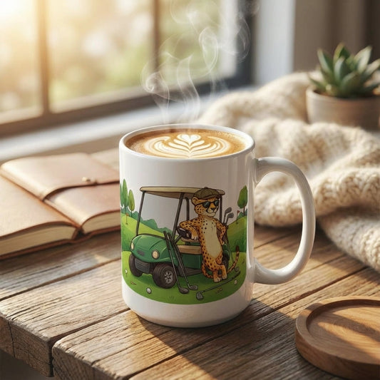 Racquet Club Cheetahs - Golf Cart Cruisin' - 15oz Mug