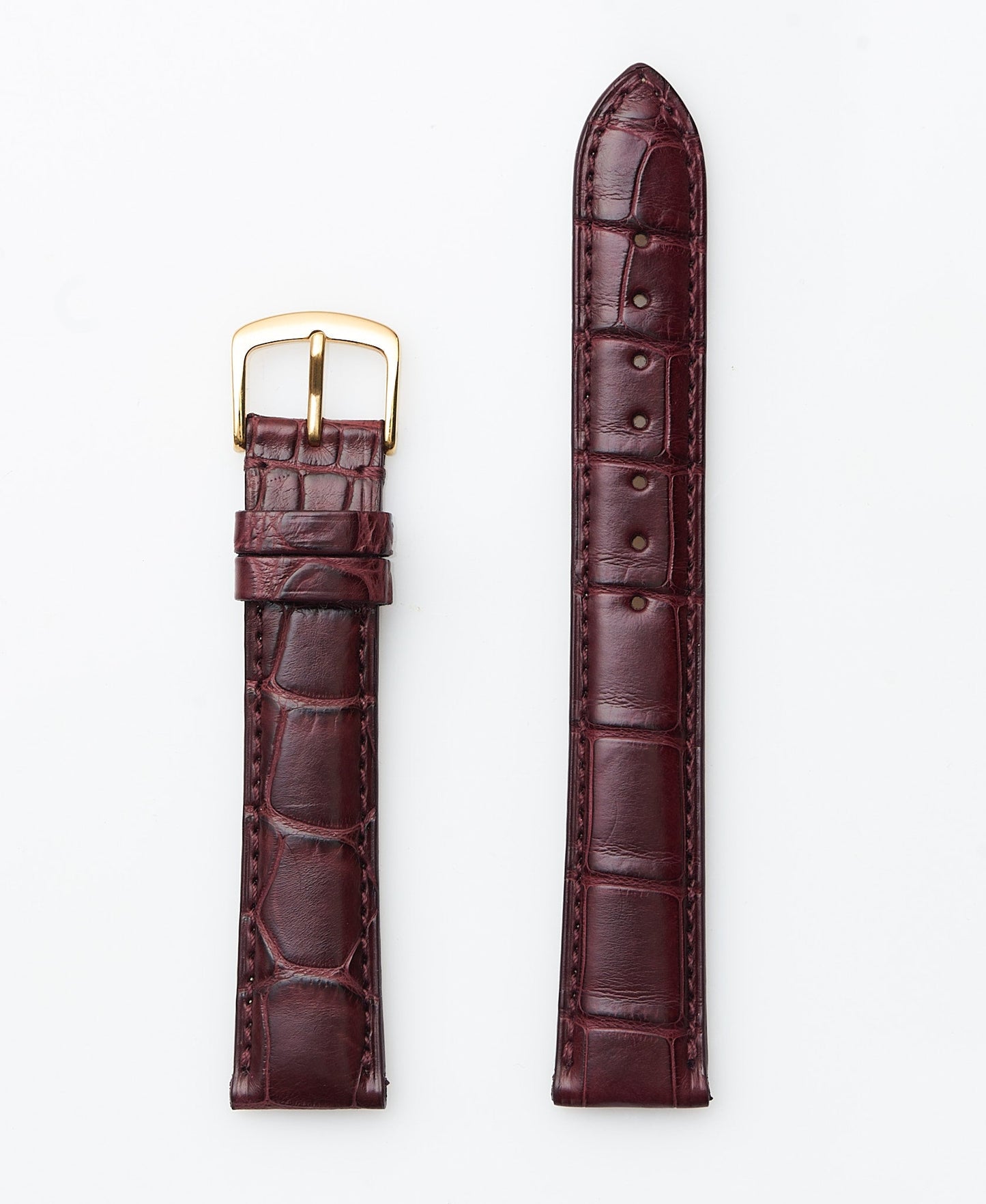 Burgundy Genuine Matte Alligator | h2005