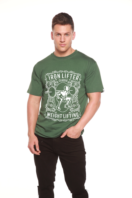 Iron Lifter Men's Bamboo Viscose/Organic Cotton Short Sleeve Graphic T-Shirt