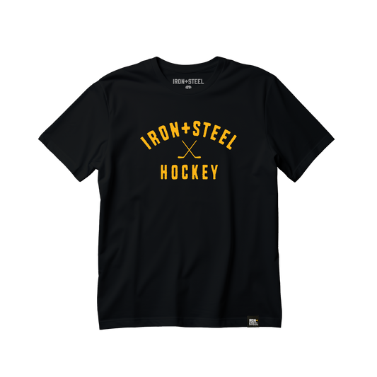 Iron + Steel Hockey Sticks T-Shirt