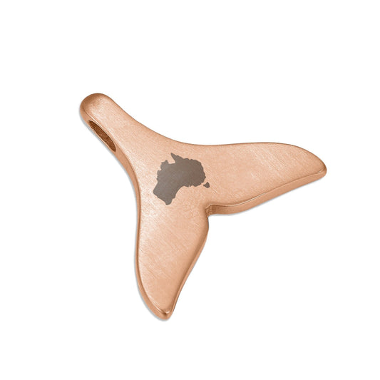 Jarrah Whale Tail Necklace - Rose Gold