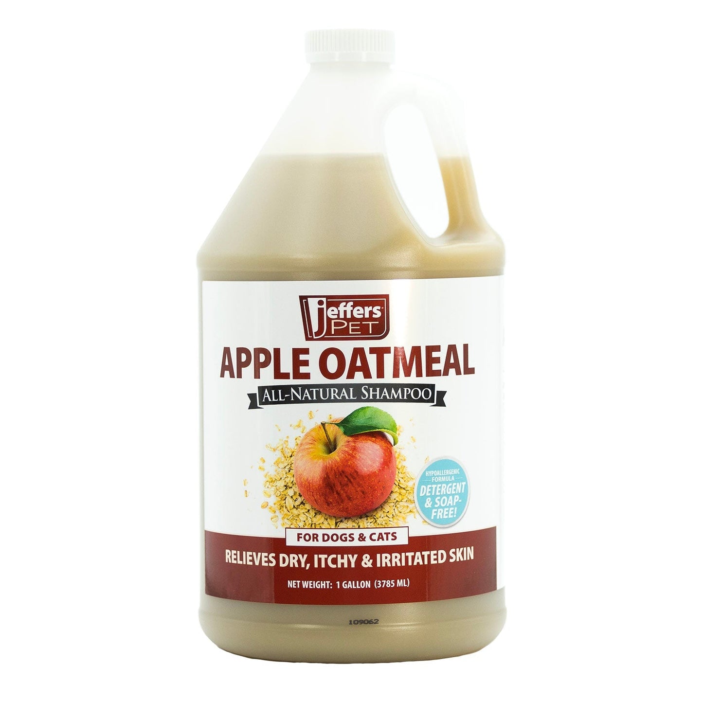 Jeffers Pet Apple Oatmeal All-Natural Hypoallergenic Dry Skin Shampoo for Dogs and Cats
