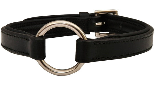 Jeffers Premium Padded Black Leather Dog Collars