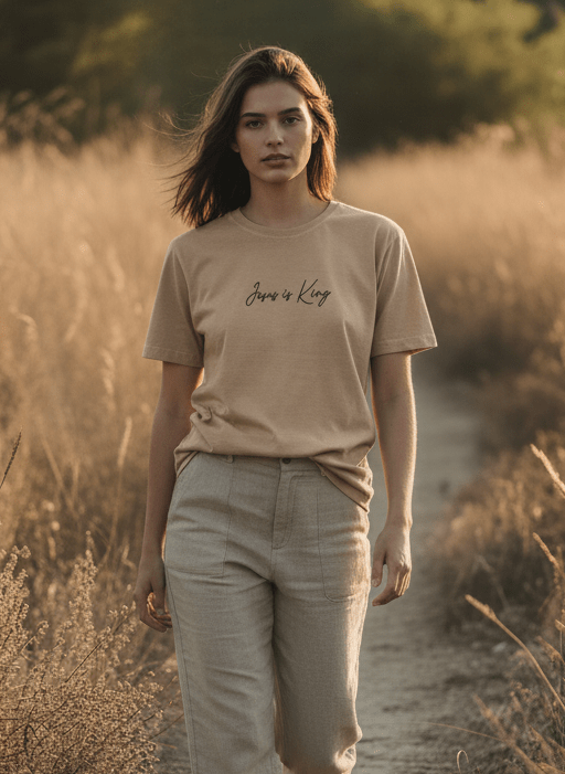 Jesus is King 1 Unisex Garment-Dyed Tee