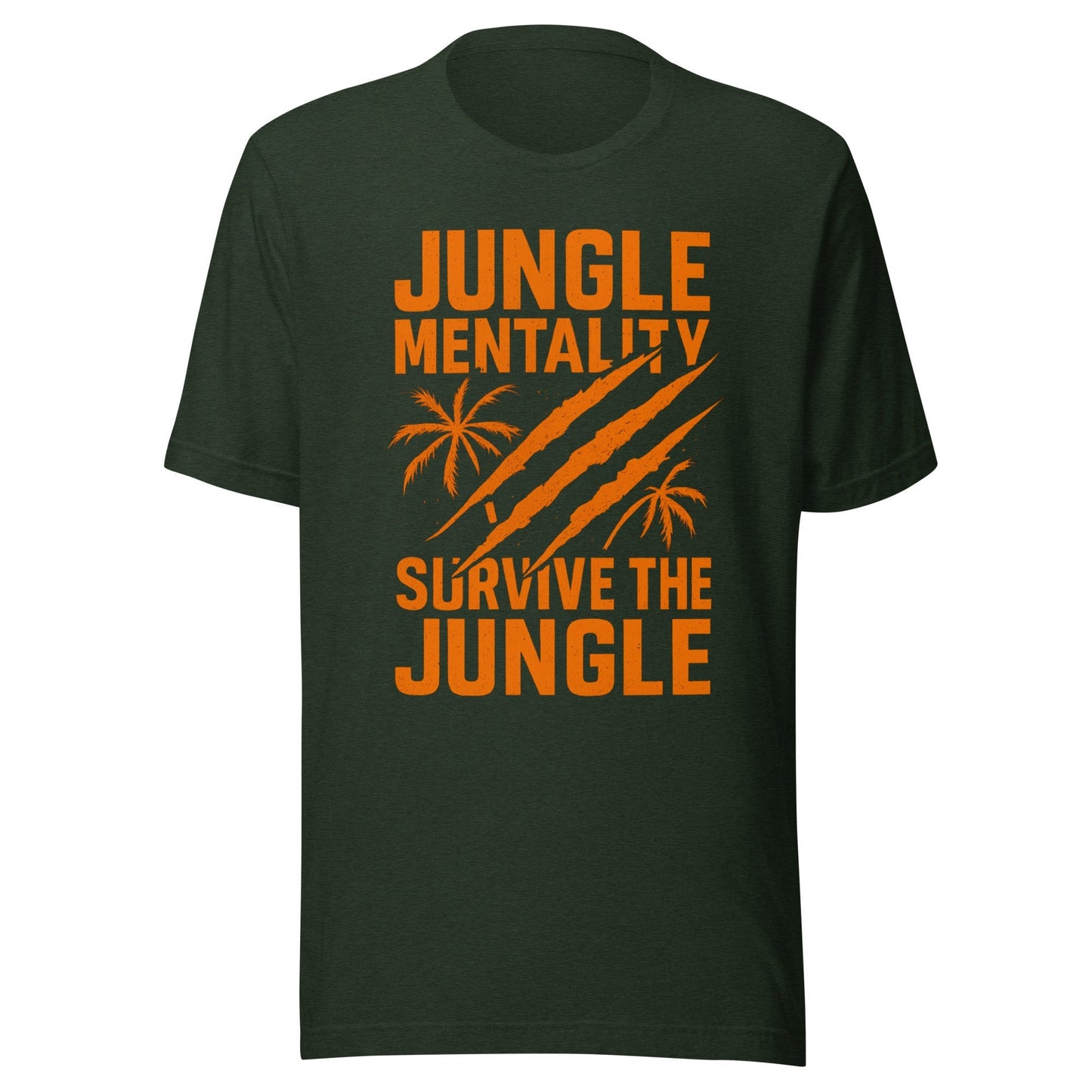 Jungle Mentality T-Shirt | Distressed Survival Design | Classic