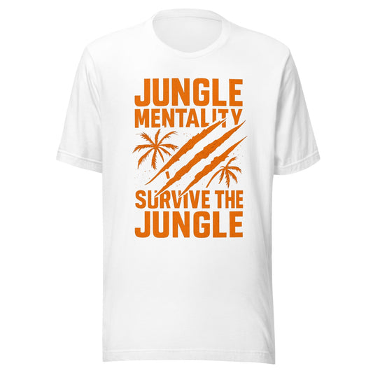 Jungle Mentality T-Shirt | Distressed Survival Design | Classic