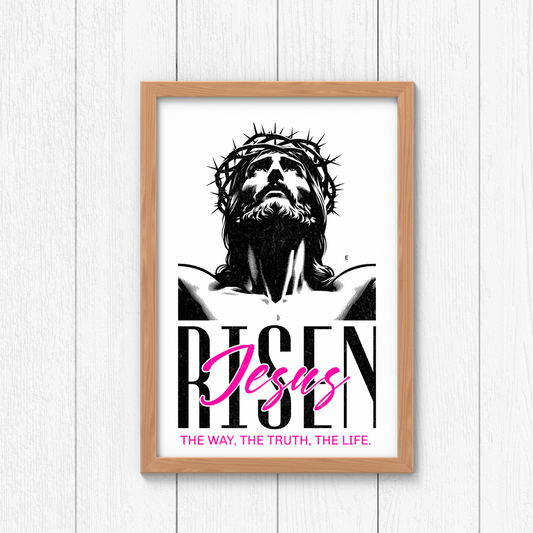 Kendall's Collection He is Risen Sign | Inspirational Wall Art | Christian Home Decor | Faith-Based Gift | Christian Decor for Living Room, Bedroom, or Office