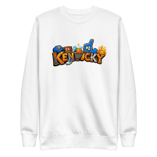 Kentucky Basketball Sweatshirt | Word Art Design | Premium Fleece
