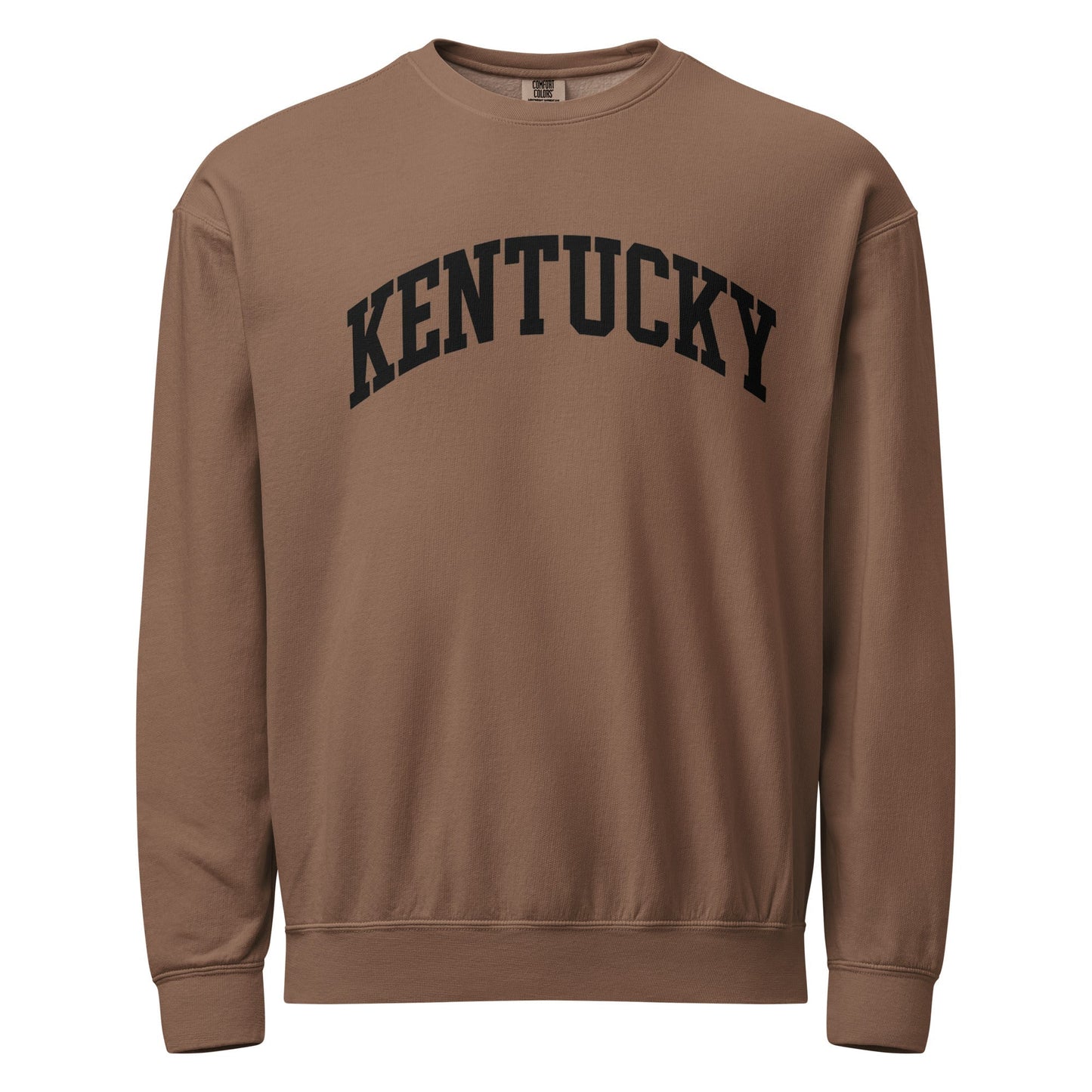 Kentucky Block Letter Sweatshirt | Bold Black Text | Vintage Fleece