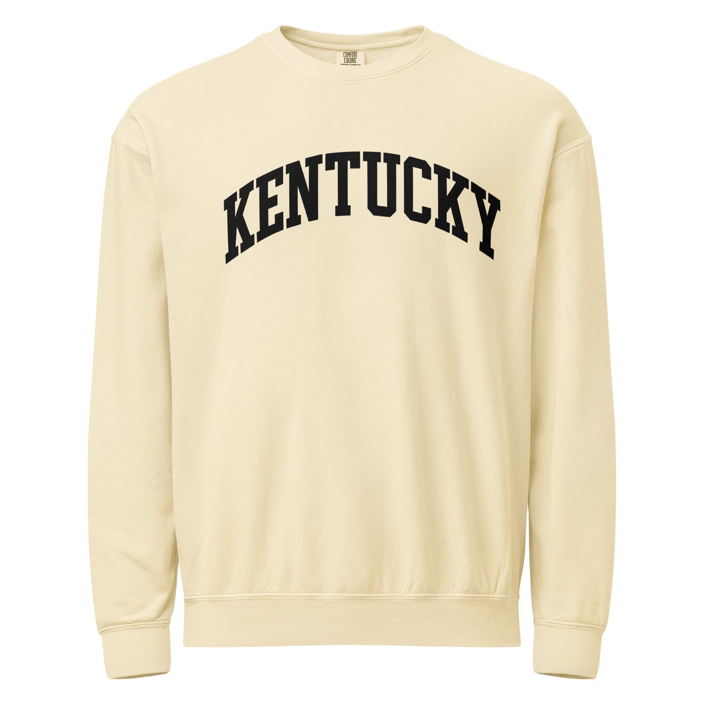 Kentucky Block Letter Sweatshirt | Bold Black Text | Vintage Fleece
