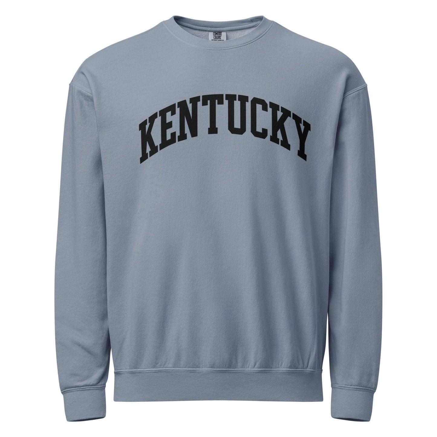 Kentucky Block Letter Sweatshirt | Bold Black Text | Vintage Fleece