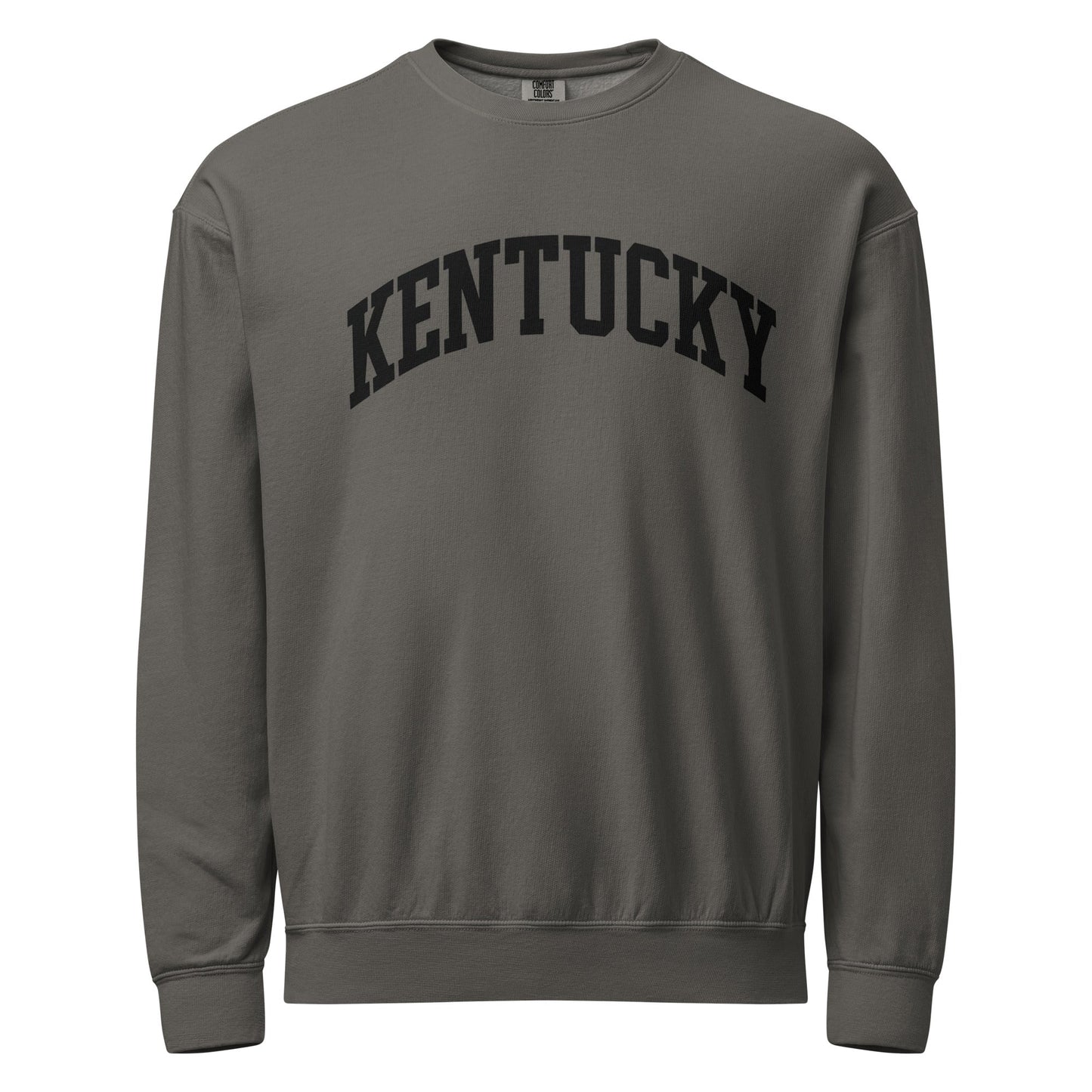 Kentucky Block Letter Sweatshirt | Bold Black Text | Vintage Fleece