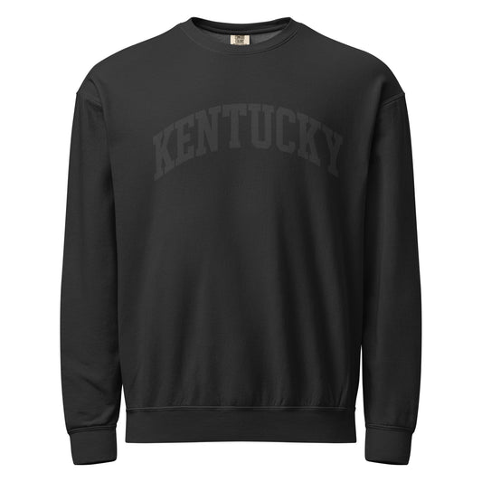 Kentucky Block Letter Sweatshirt | Bold Black Text | Vintage Fleece
