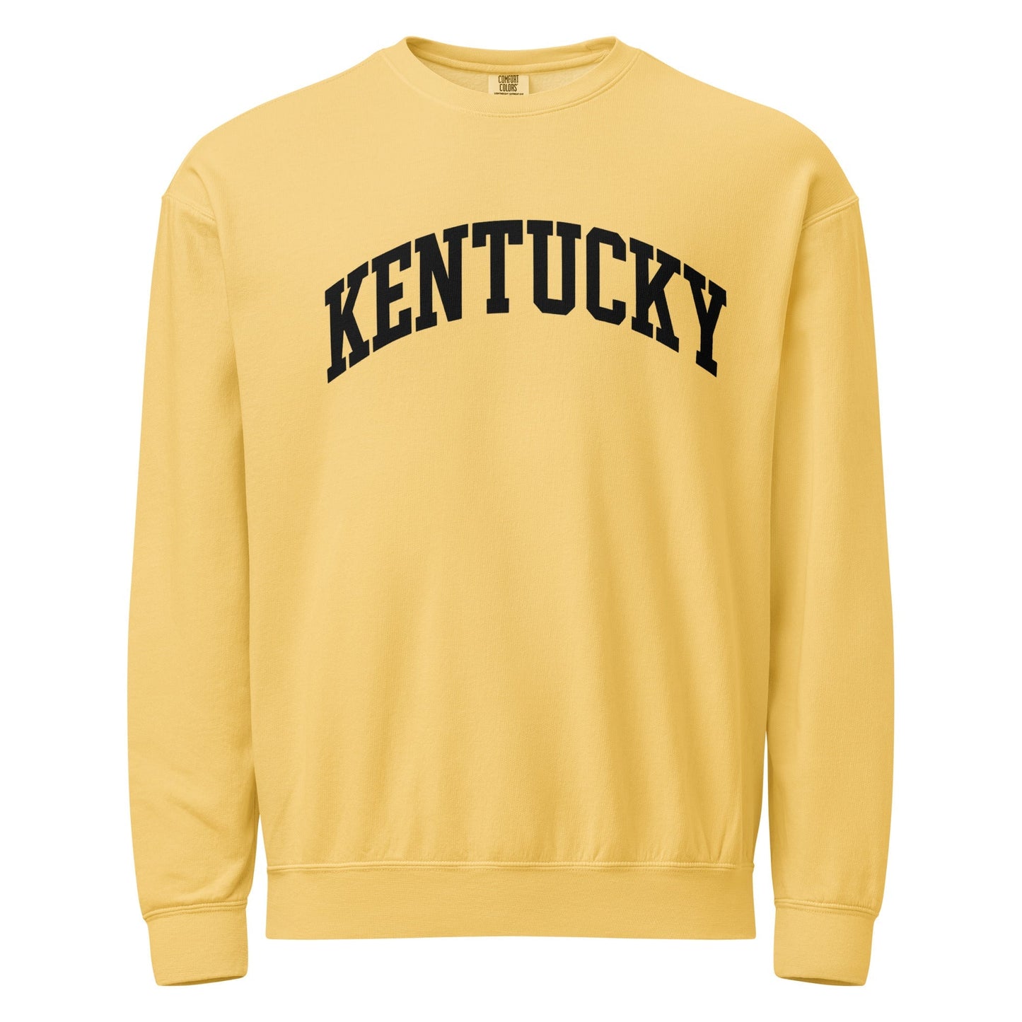 Kentucky Block Letter Sweatshirt | Bold Black Text | Vintage Fleece
