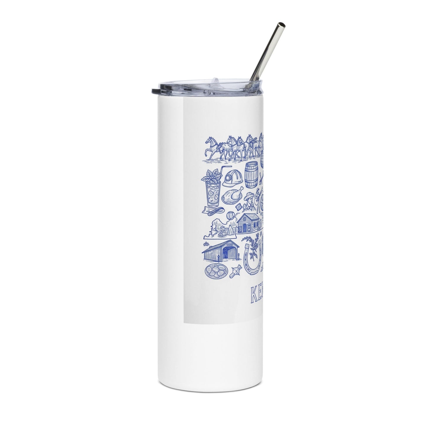Kentucky Blue Ink Stainless Steel Tumbler