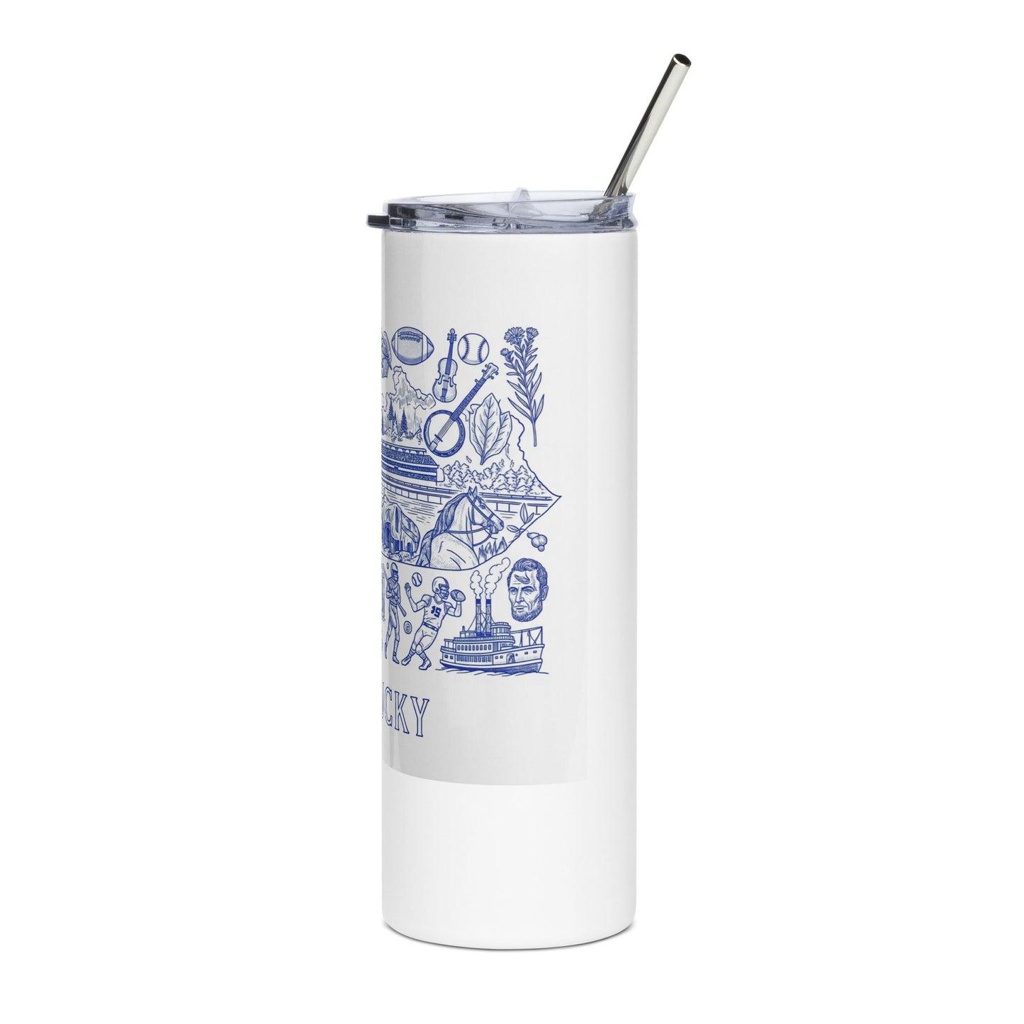 Kentucky Blue Ink Stainless Steel Tumbler