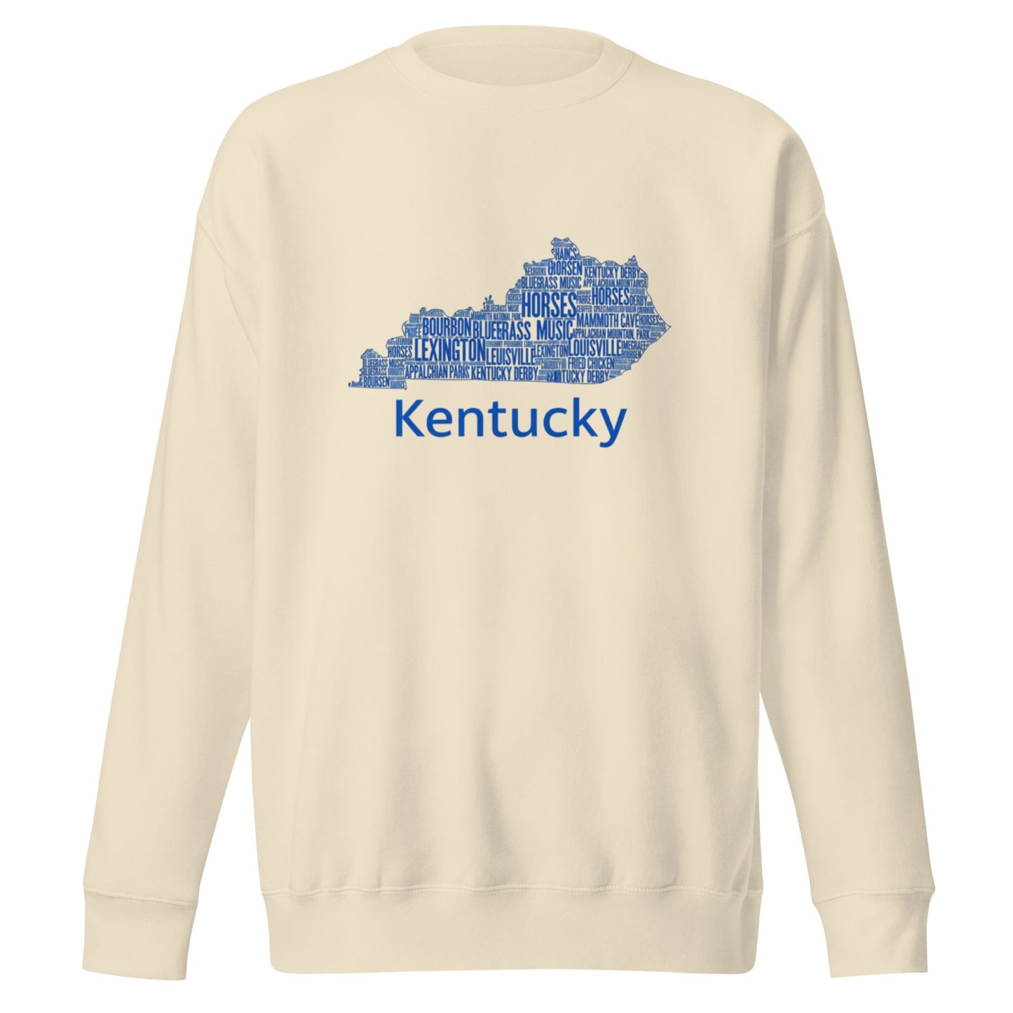 Kentucky Blue Ink Sweatshirt – Comfy & Stylish Cotton-Blend Crewneck