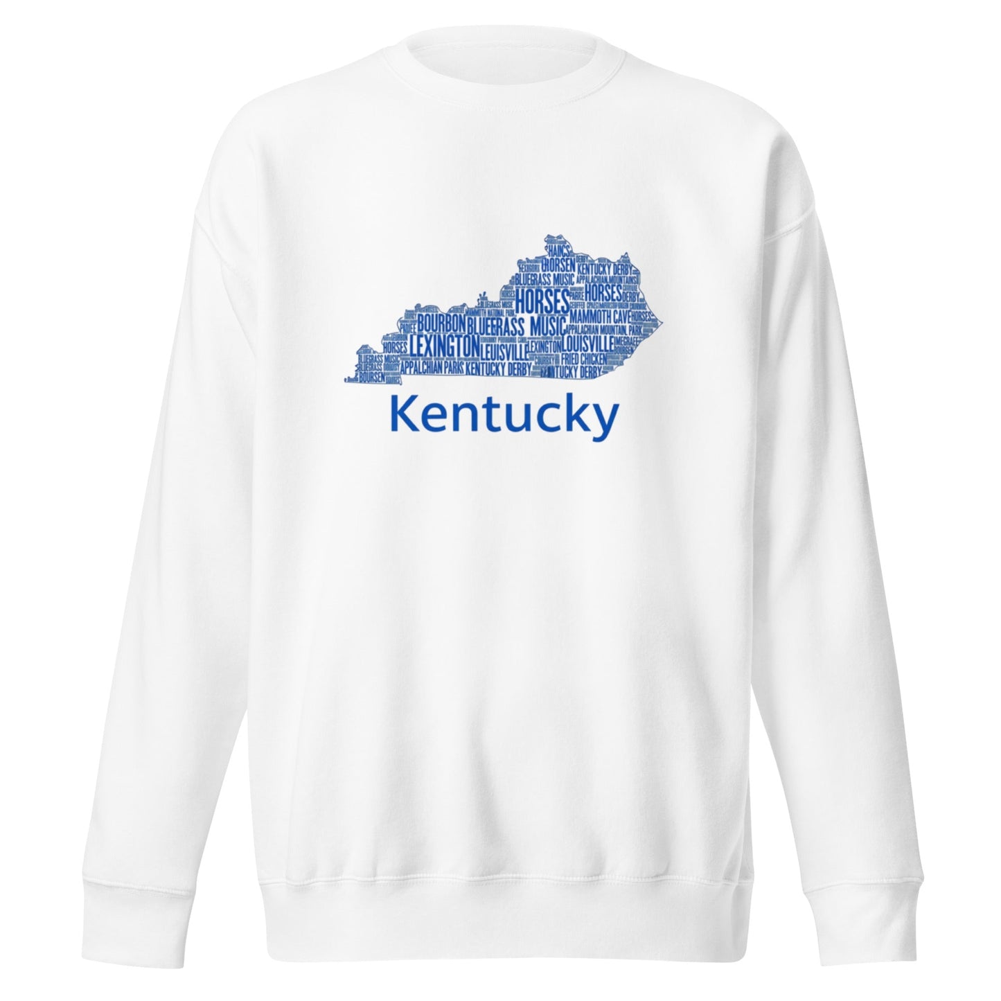 Kentucky Blue Ink Sweatshirt – Comfy & Stylish Cotton-Blend Crewneck
