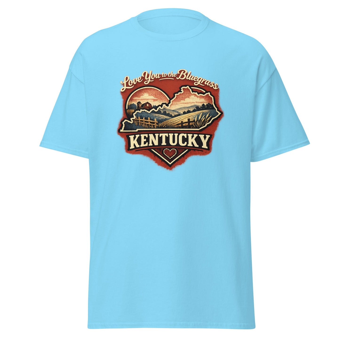 Kentucky Bluegrass T-Shirt | Love You to the Bluegrass Design | Basic