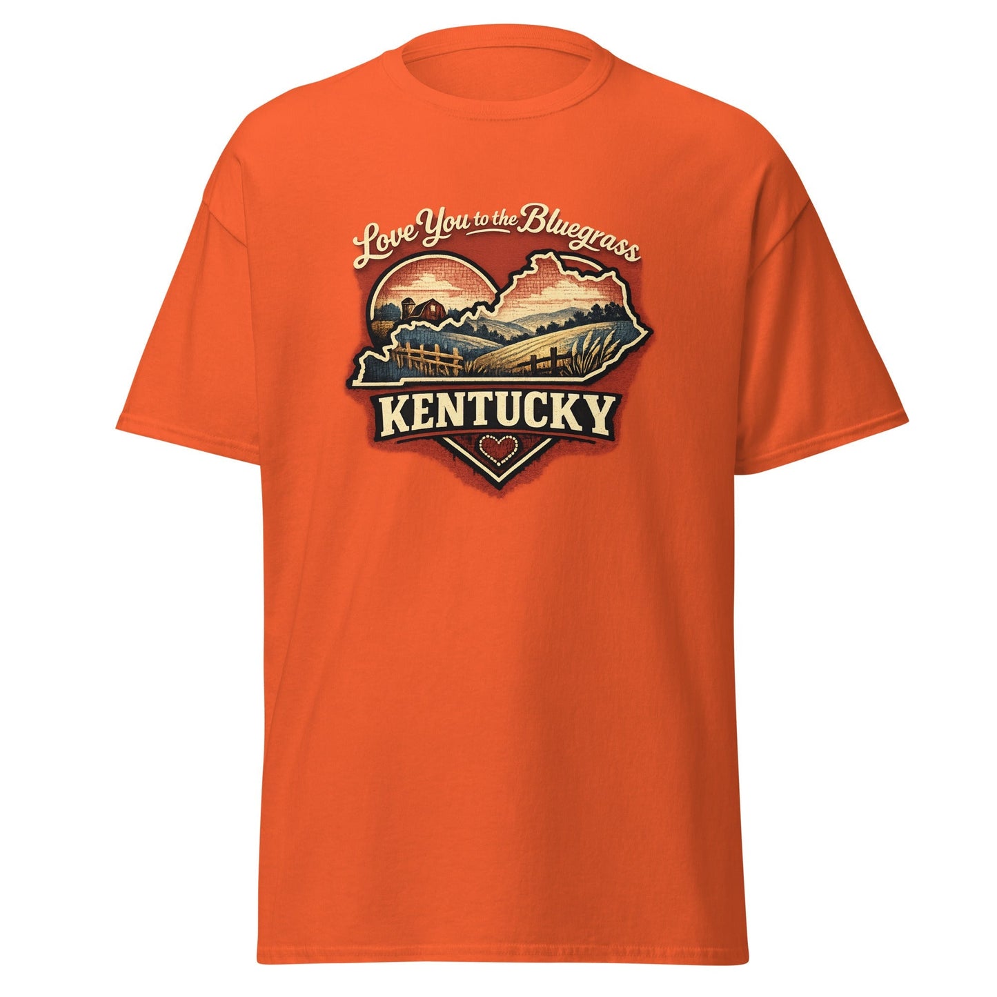 Kentucky Bluegrass T-Shirt | Love You to the Bluegrass Design | Basic
