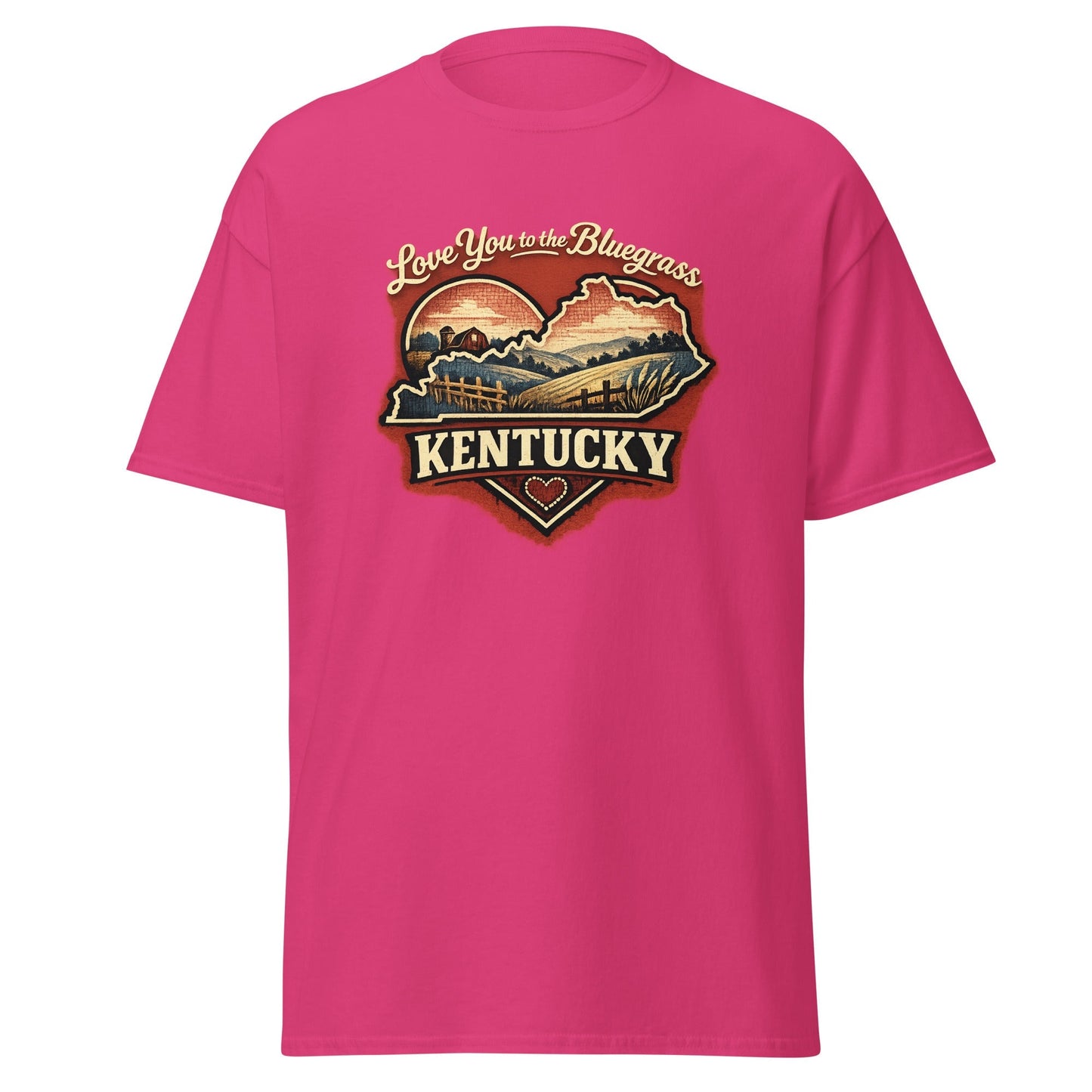 Kentucky Bluegrass T-Shirt | Love You to the Bluegrass Design | Basic
