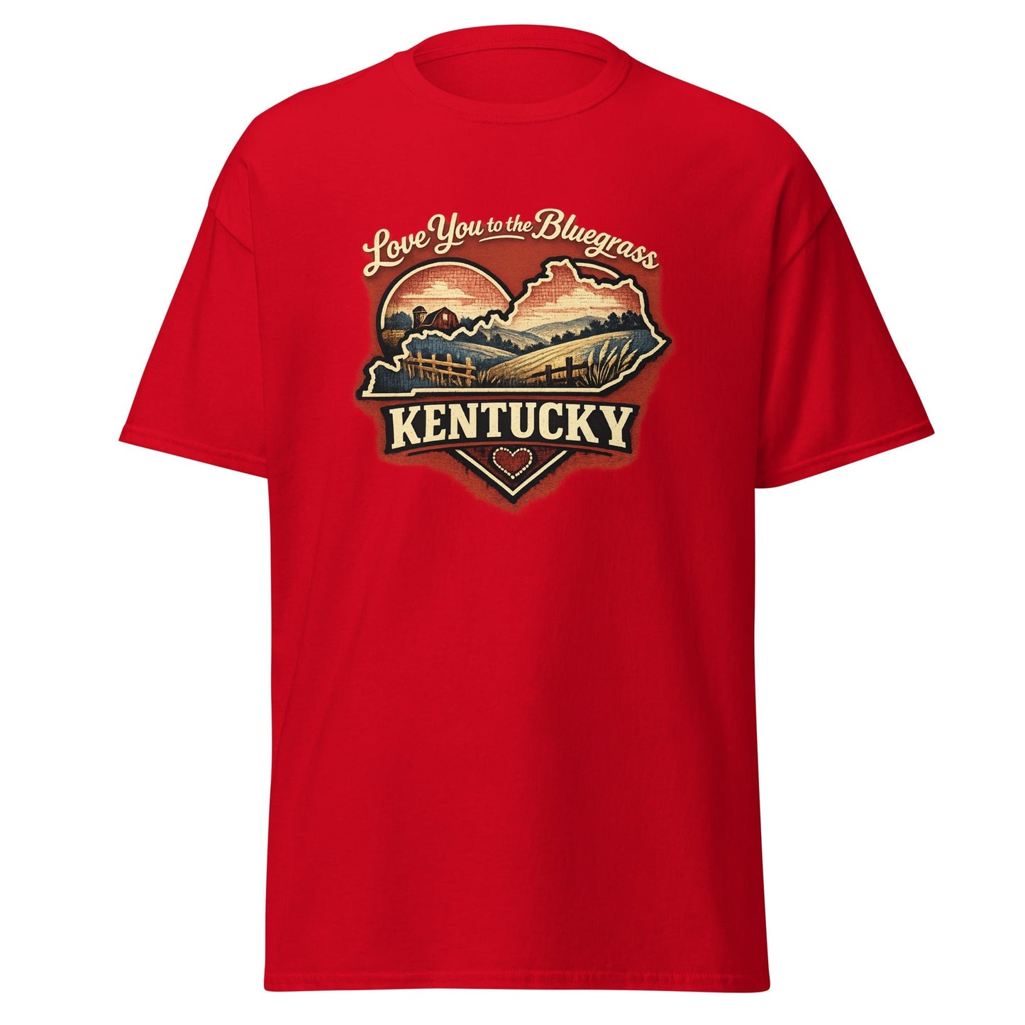 Kentucky Bluegrass T-Shirt | Love You to the Bluegrass Design | Basic