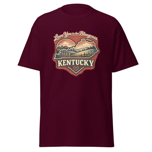 Kentucky Bluegrass T-Shirt | Love You to the Bluegrass Design | Basic
