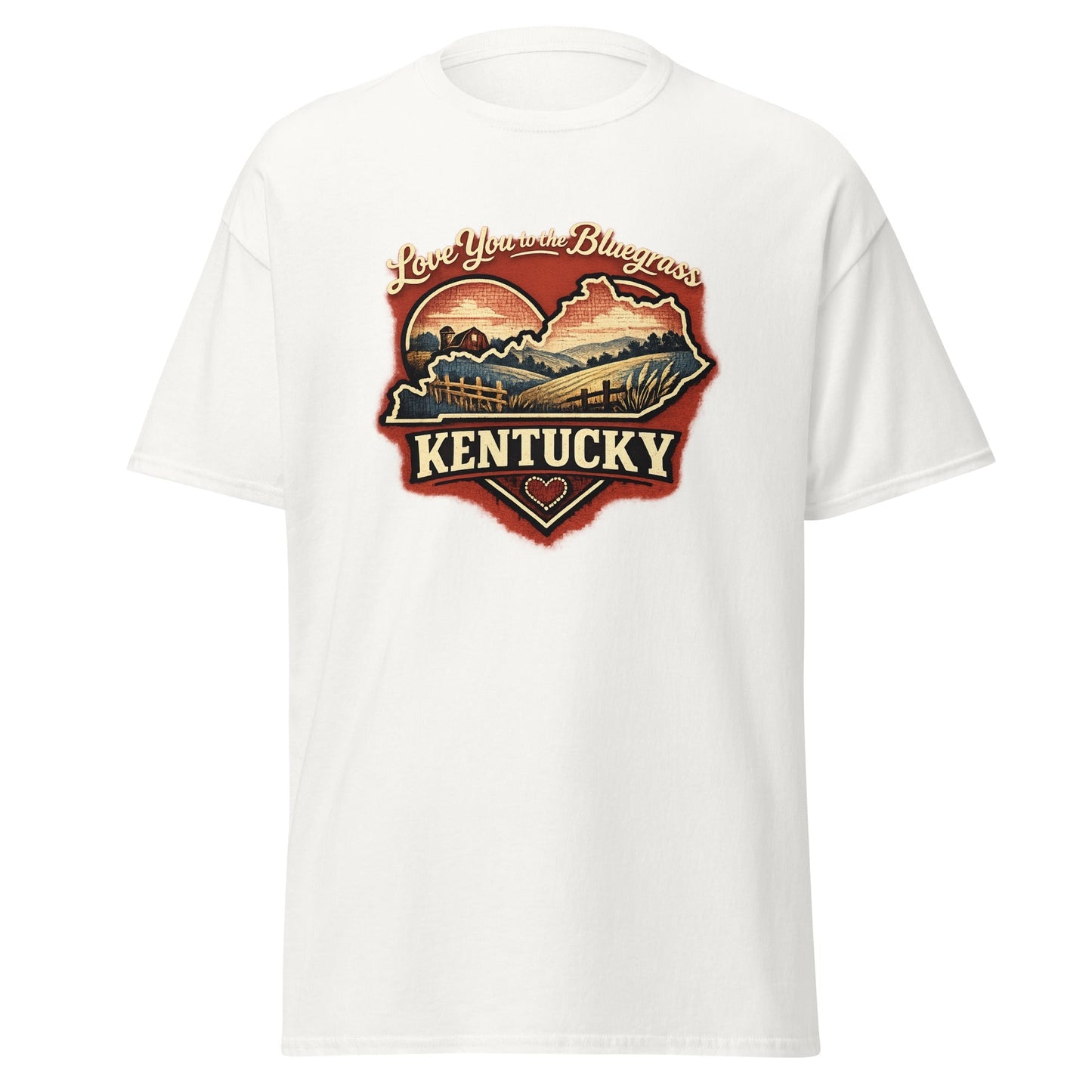 Kentucky Bluegrass T-Shirt | Love You to the Bluegrass Design | Basic