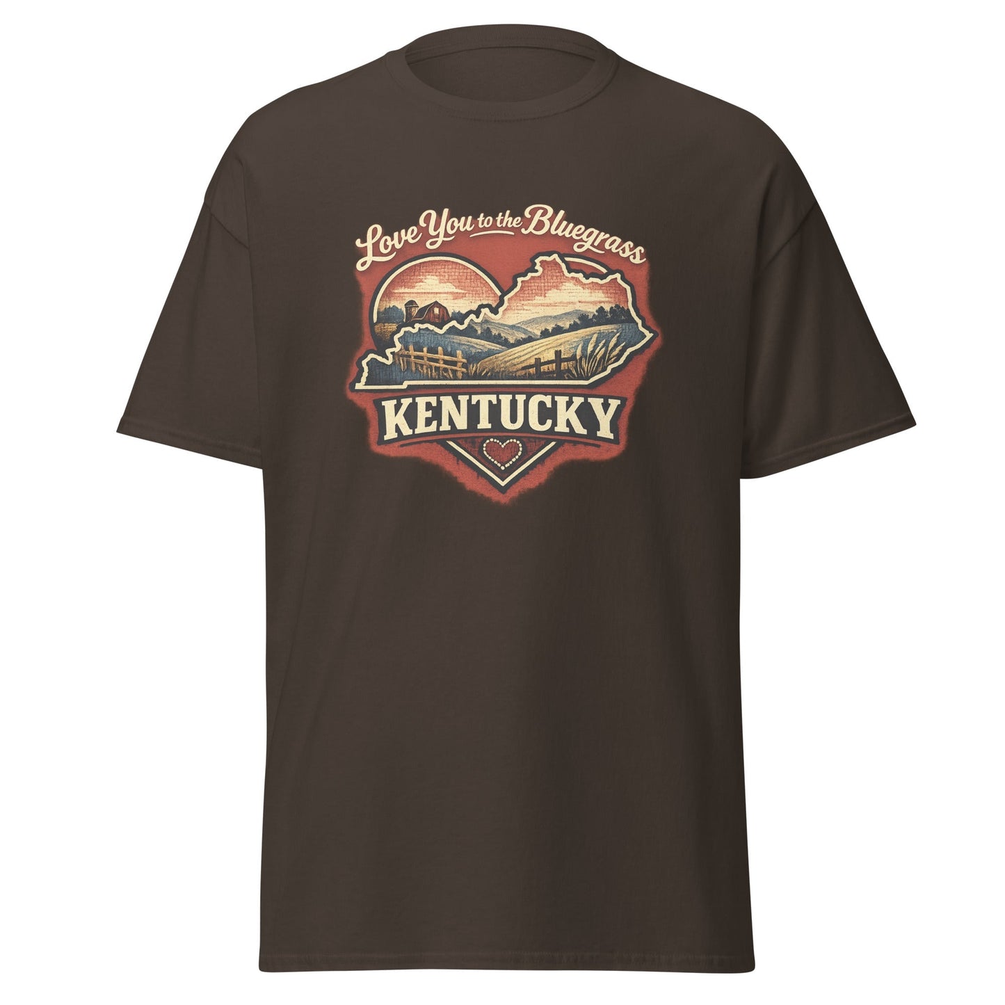 Kentucky Bluegrass T-Shirt | Love You to the Bluegrass Design | Basic