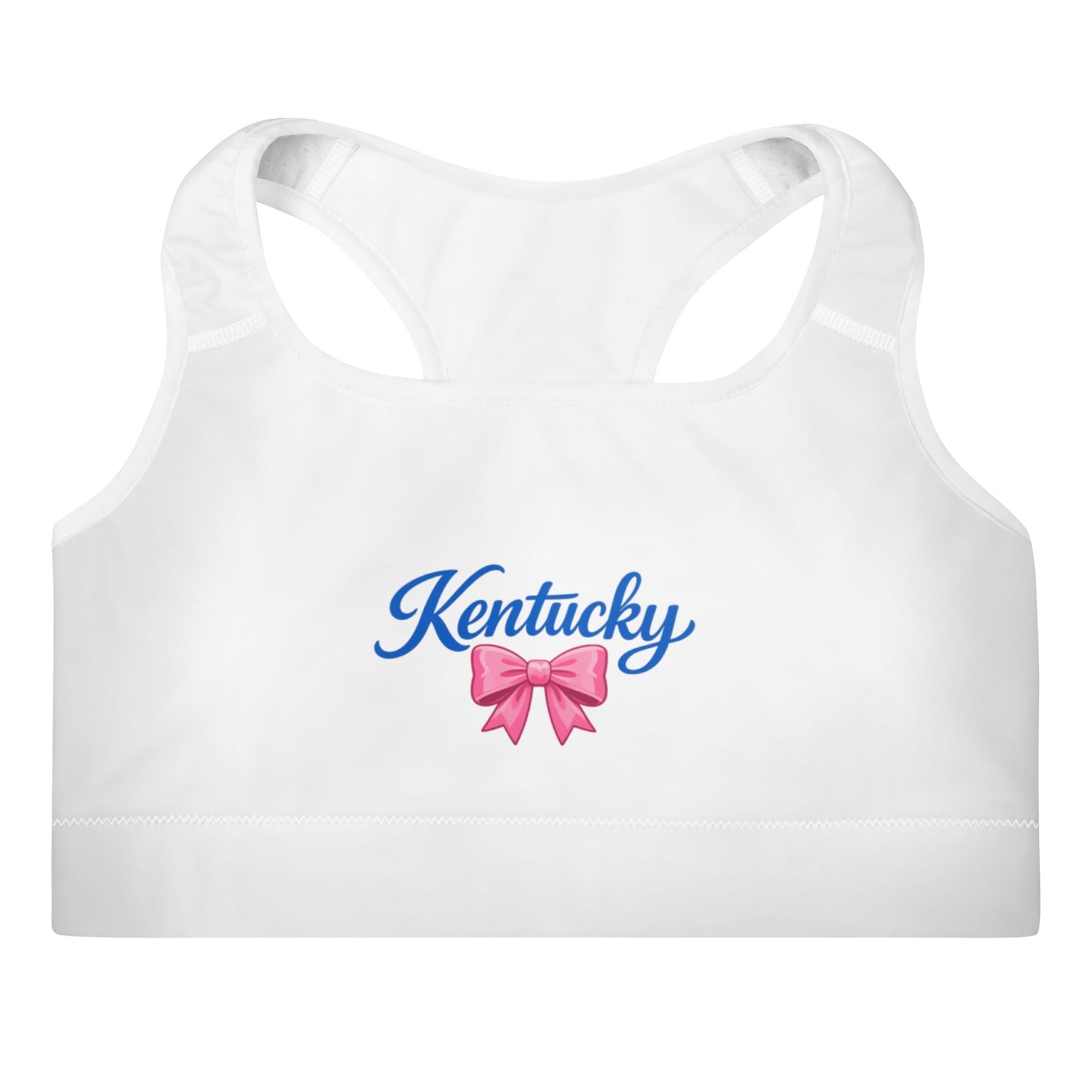 Kentucky Bow Sports Bra | Racerback + Moisture-Wicking | Performance Fit