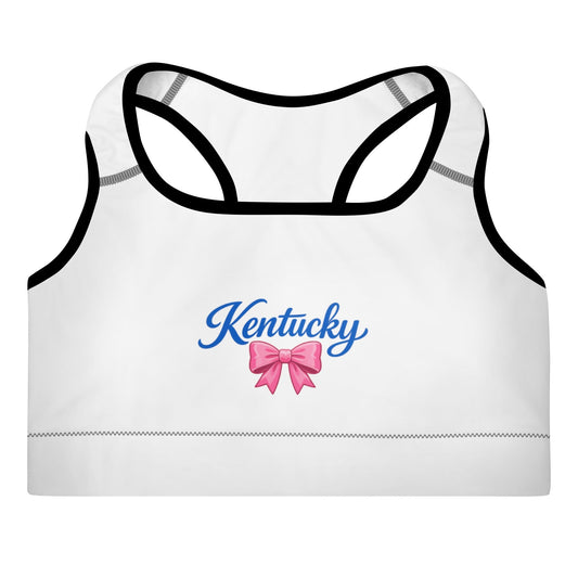Kentucky Bow Sports Bra | Racerback + Moisture-Wicking | Performance Fit