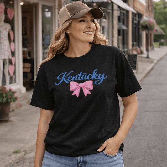 Kentucky Bow T-Shirt | Southern Charm Script Design | Elite