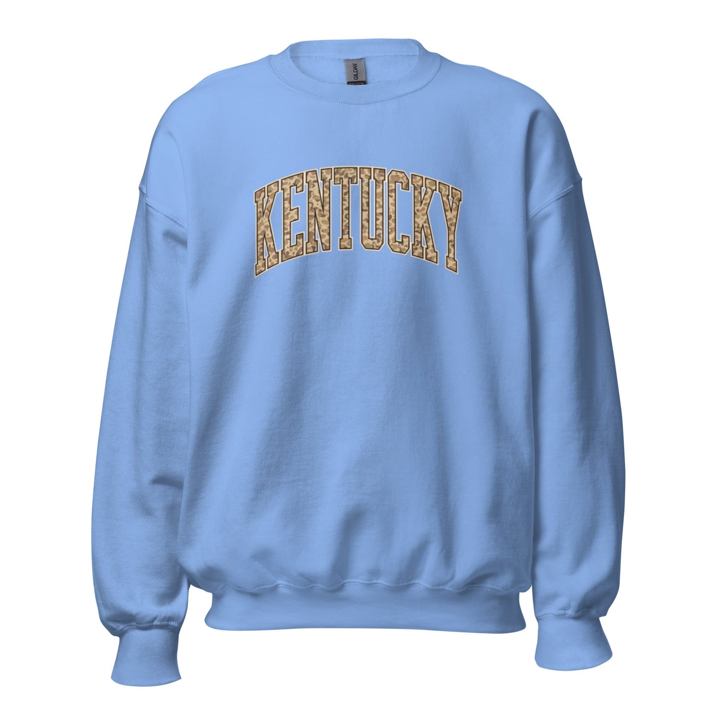 Kentucky Camo Letter Sweatshirt | Arched Bold Design | Unisex Fit