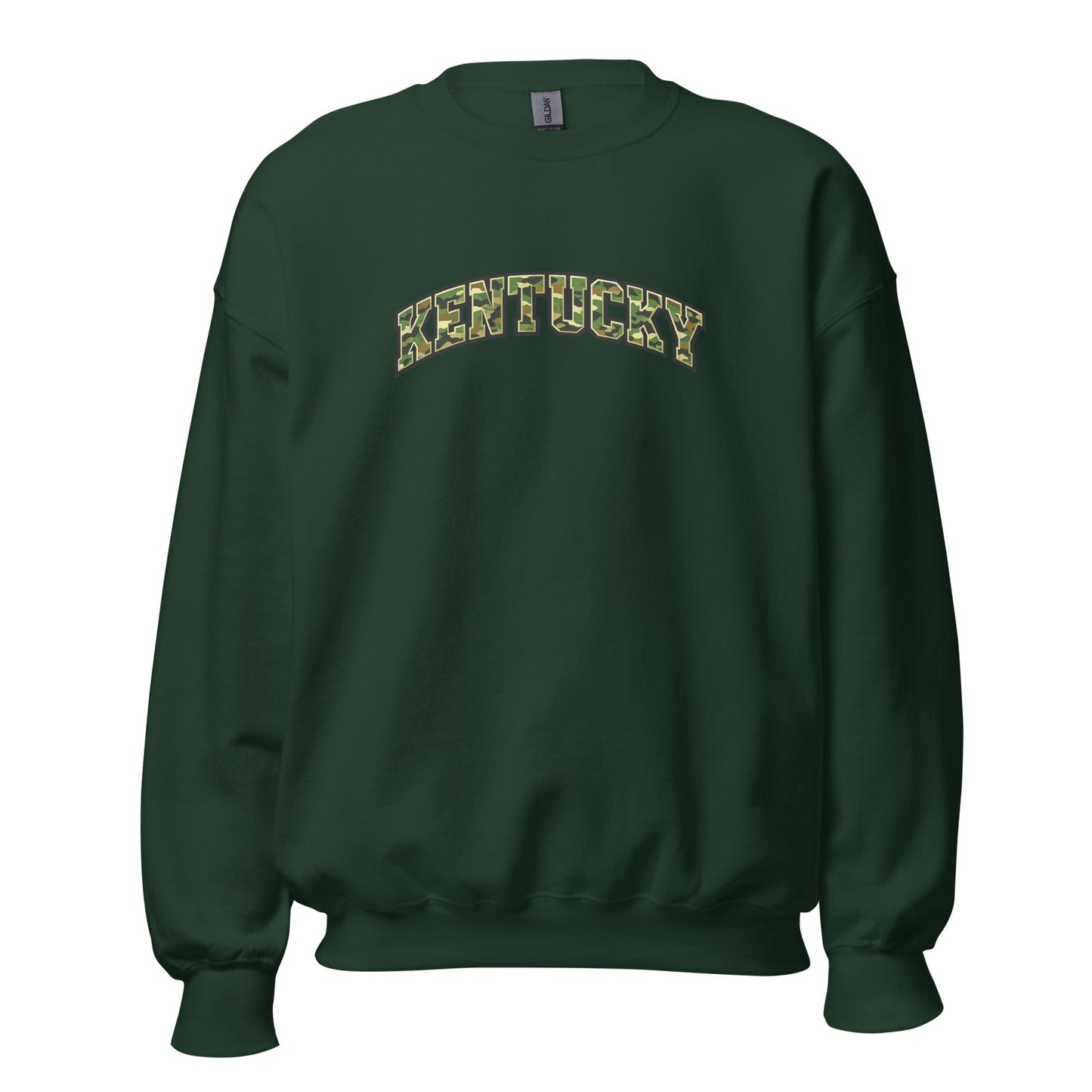 Kentucky Camo Sweatshirt | Military Green Arch Design | Unisex