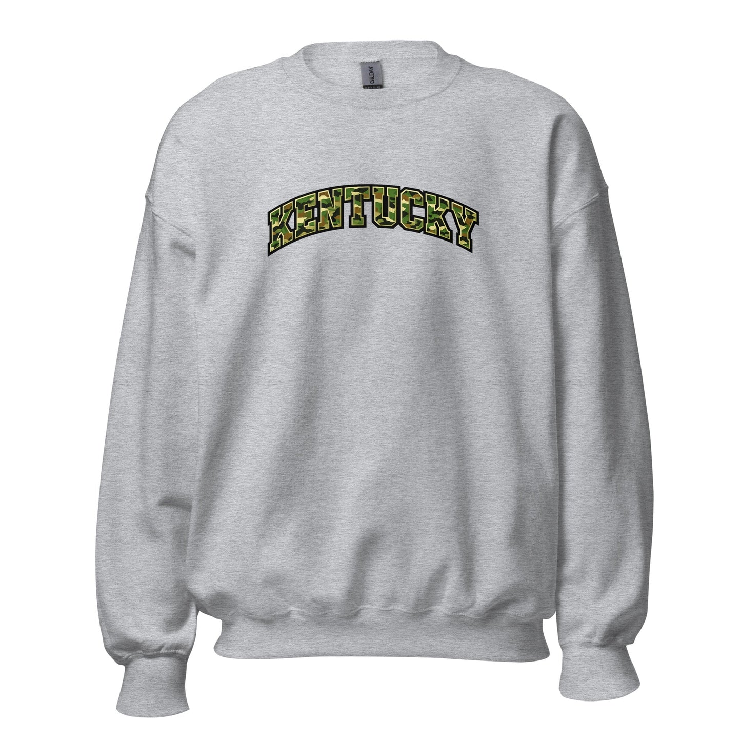 Kentucky Camo Sweatshirt | Military Green Arch Design | Unisex
