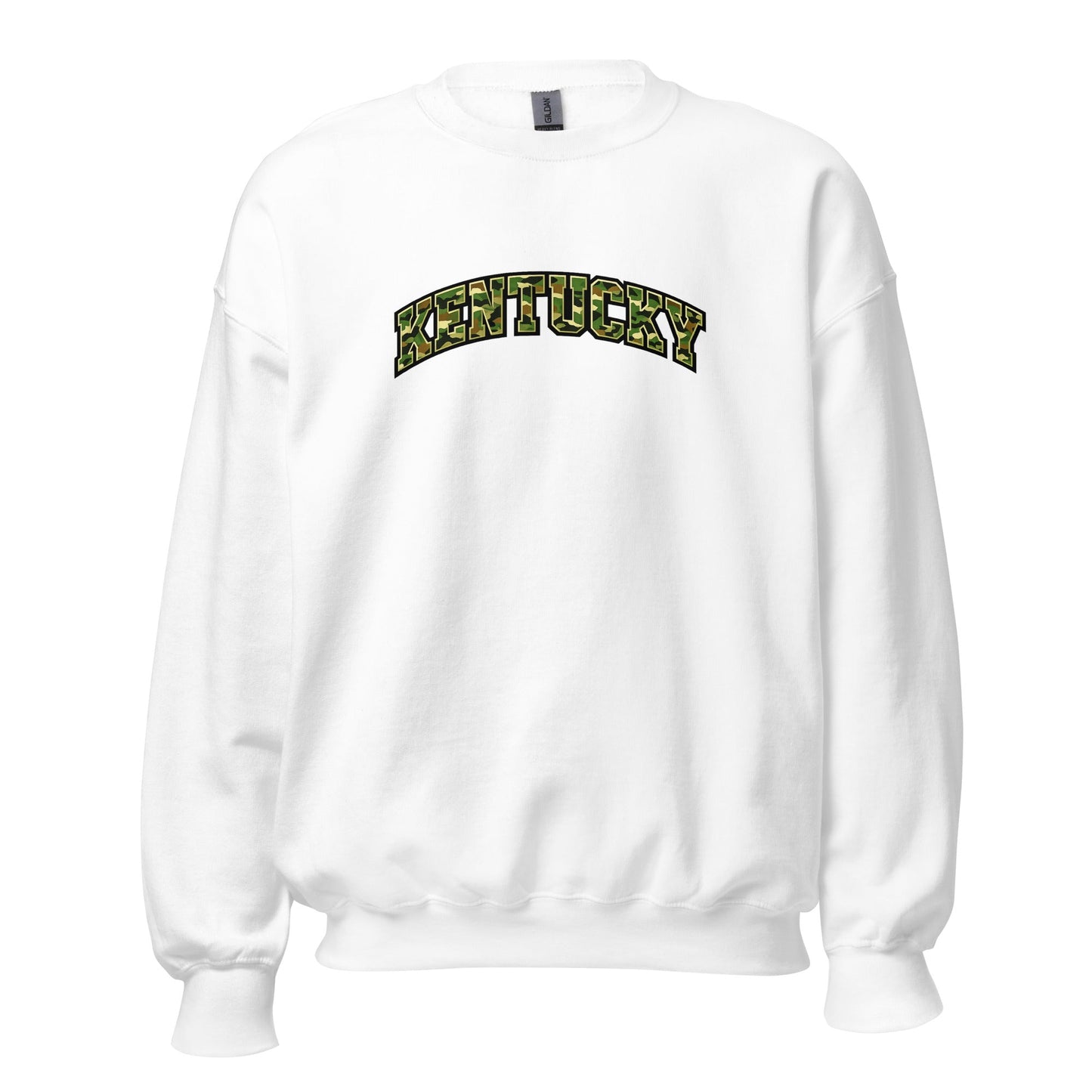 Kentucky Camo Sweatshirt | Military Green Arch Design | Unisex