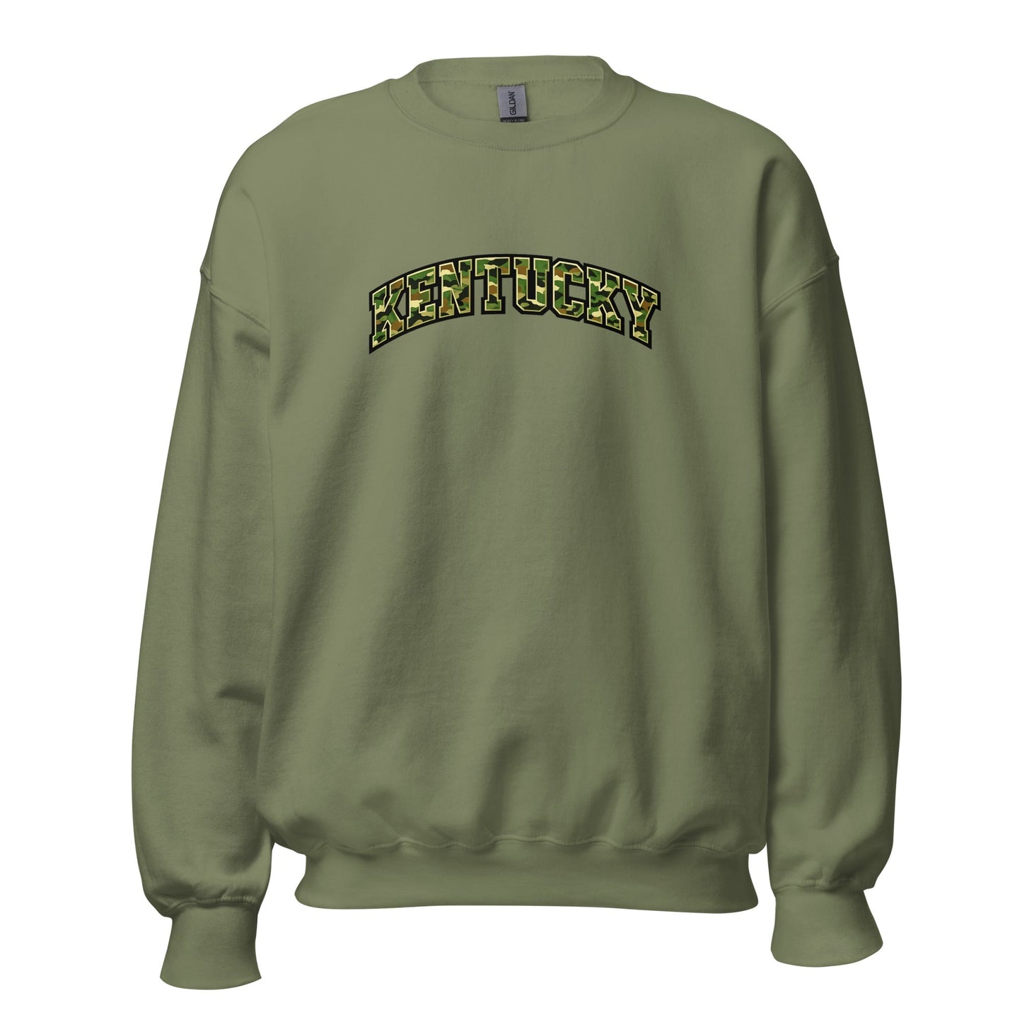 Kentucky Camo Sweatshirt | Military Green Arch Design | Unisex